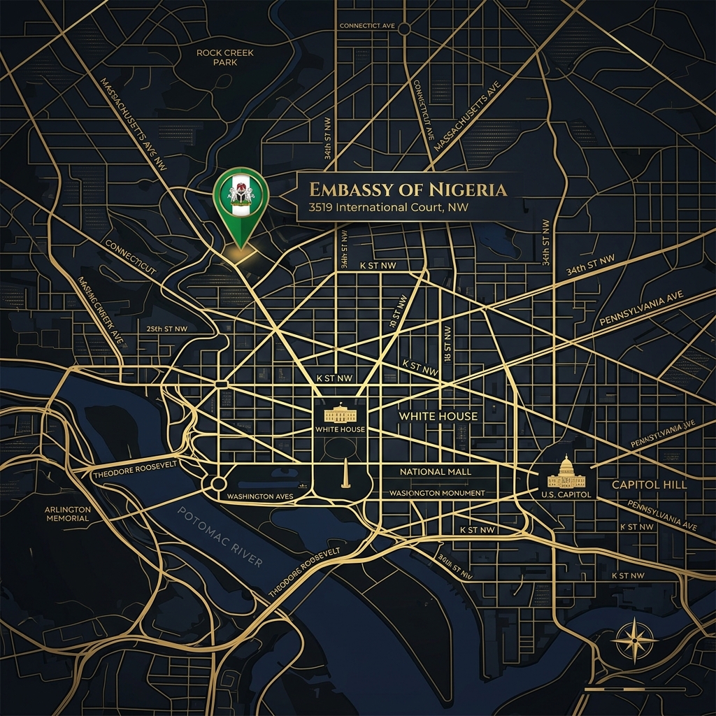 Embassy Location Map