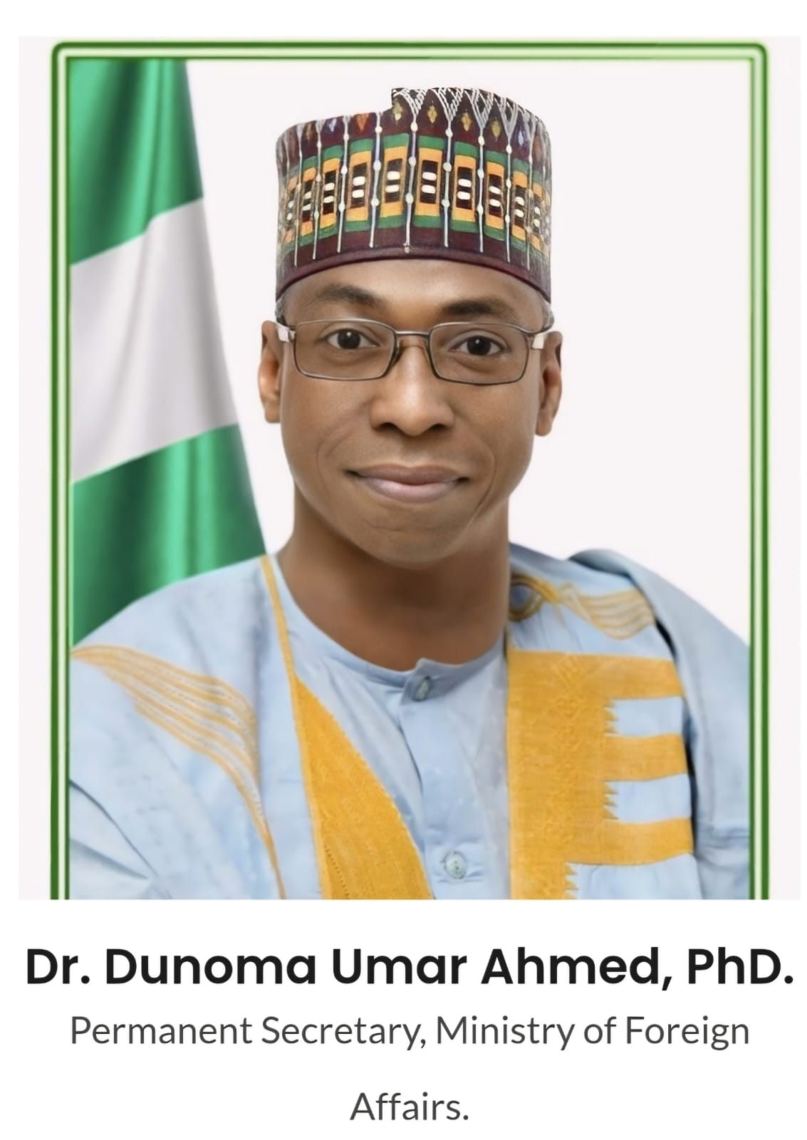 Dr. Dunoma Umar Ahmed, PhD.